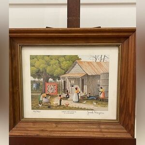 JACK R. MEYERS Vintage Print, 1976
 COLOR PRINTS: AIRING THE QUILT II, COUNTRY